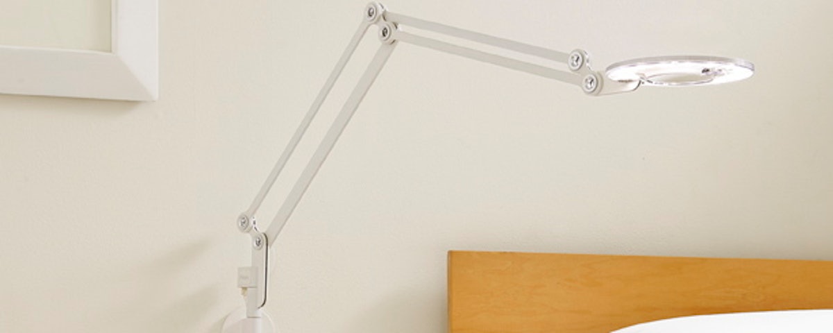 Link Medium Wall Mount Lamp in a bedroom setting
