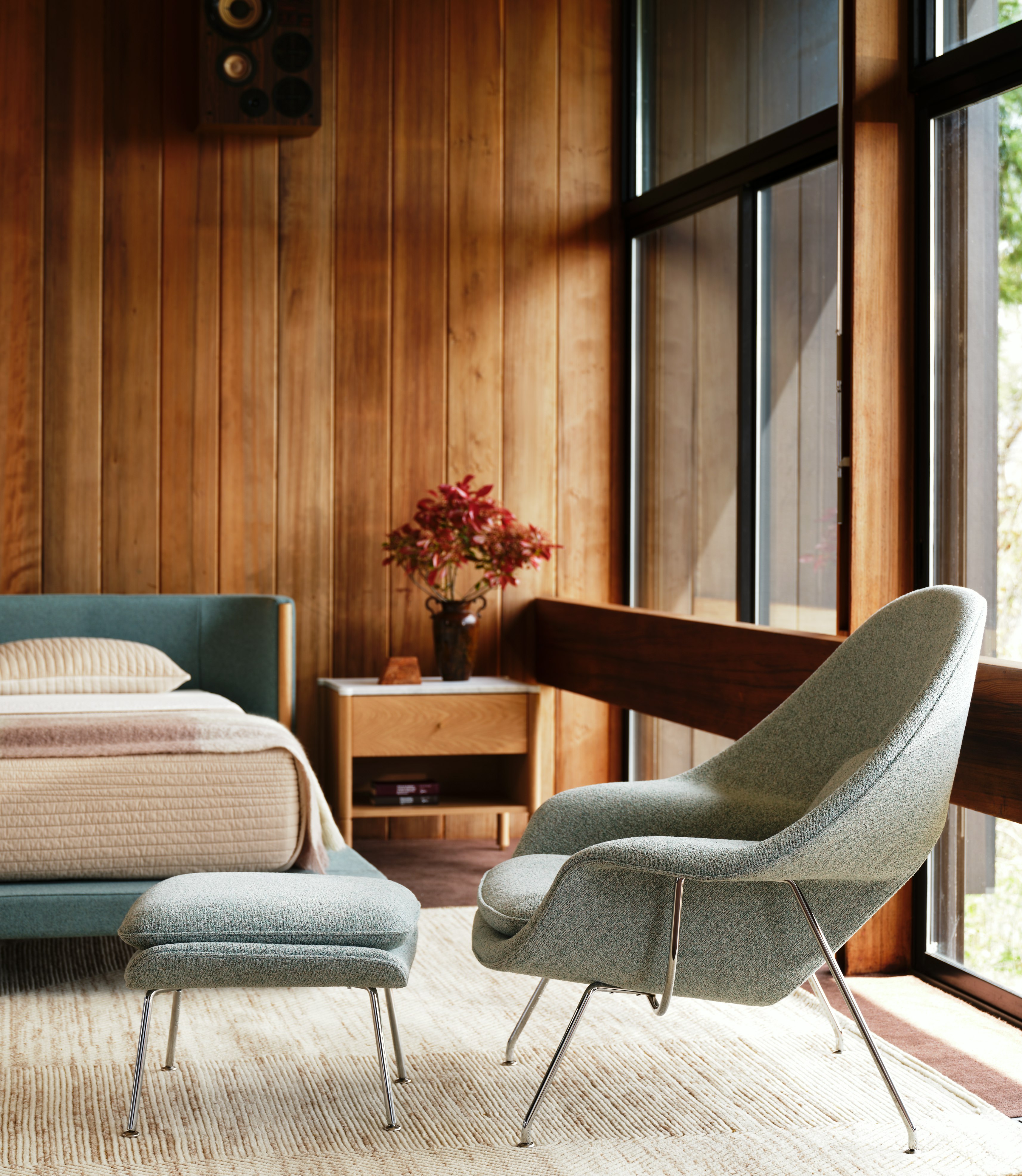 Womb Chair and Ottoman