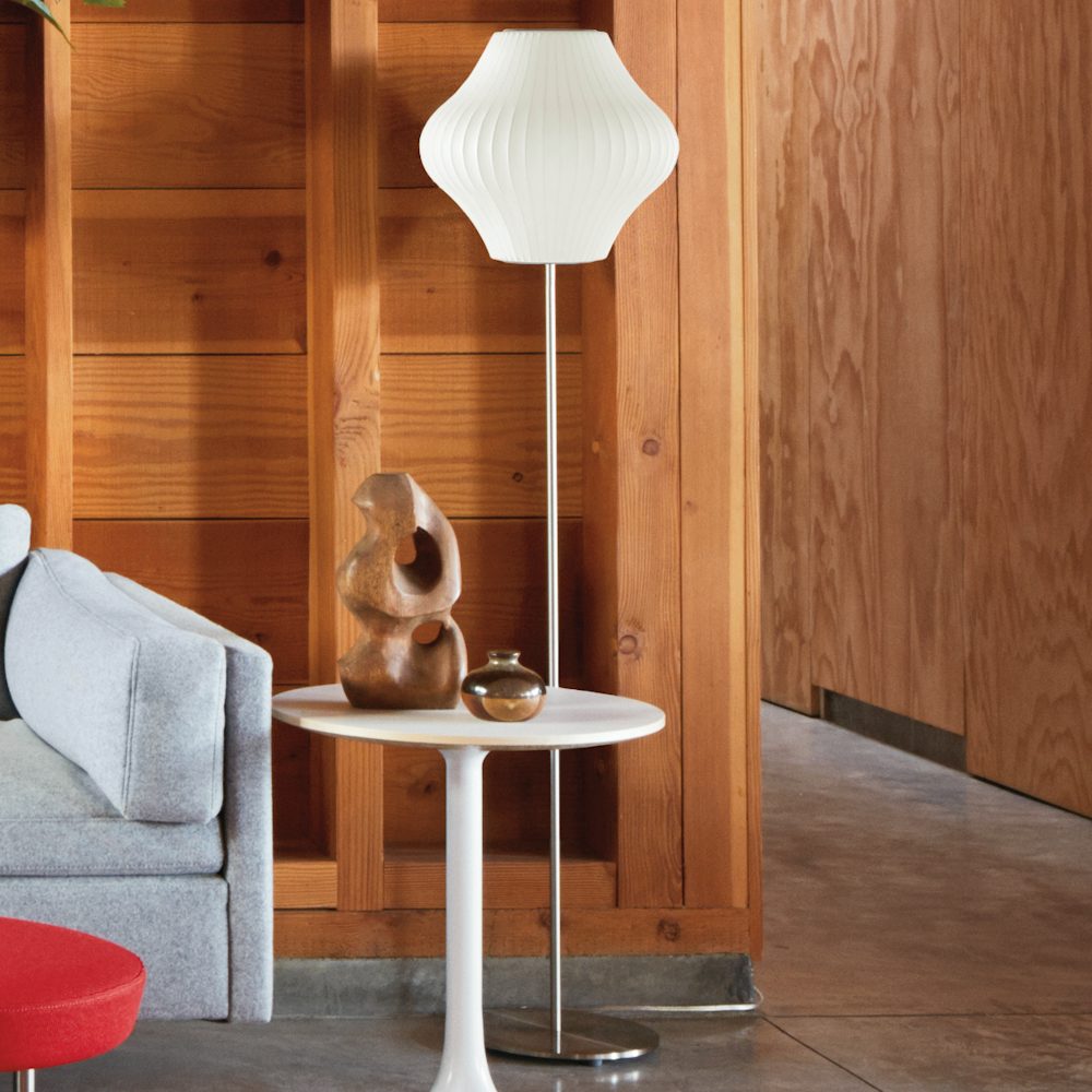 Nelson Pear Lotus Floor Lamp