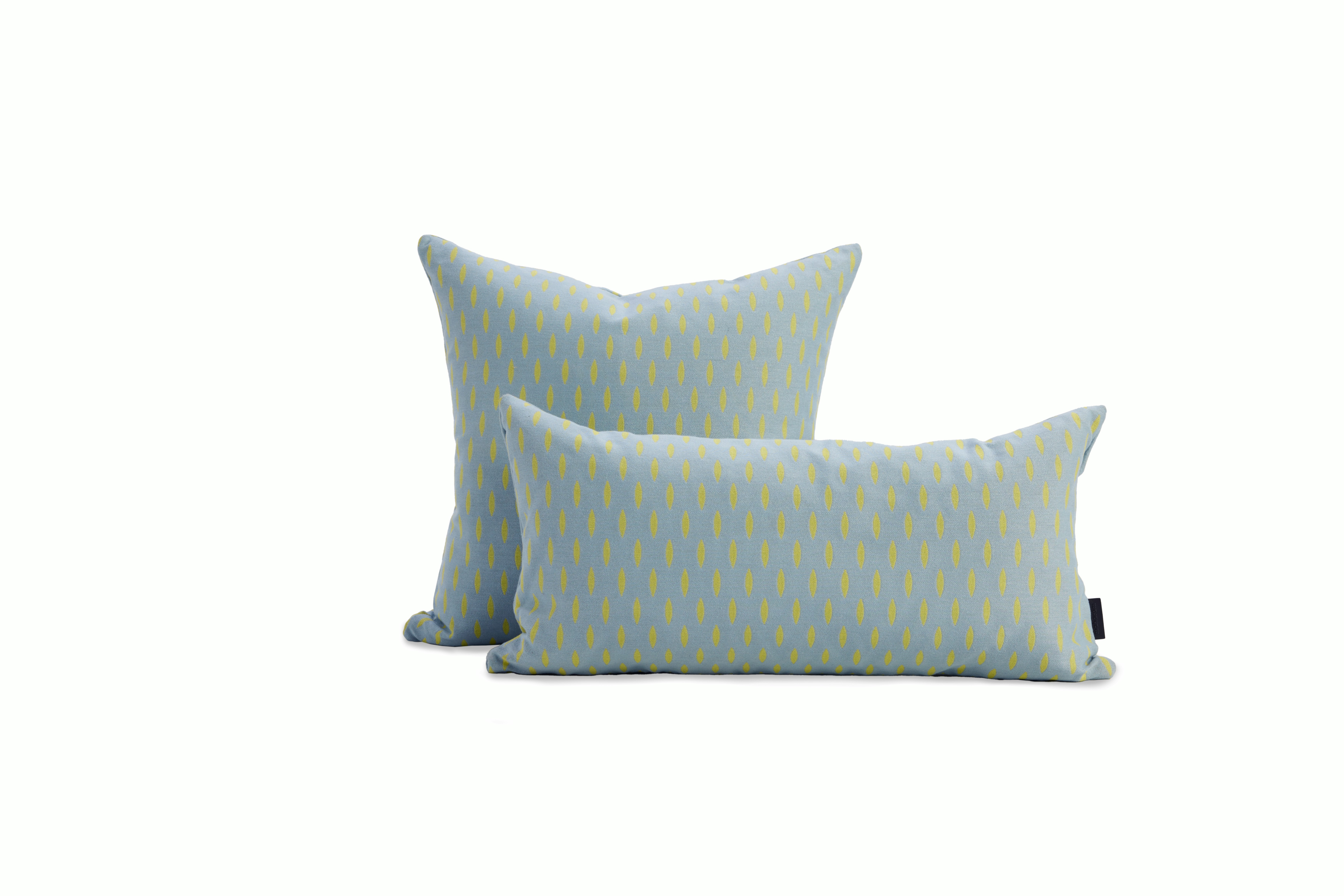 Pepitas Pillow - 11x21 and  17x17, Yellow and Dark Grey