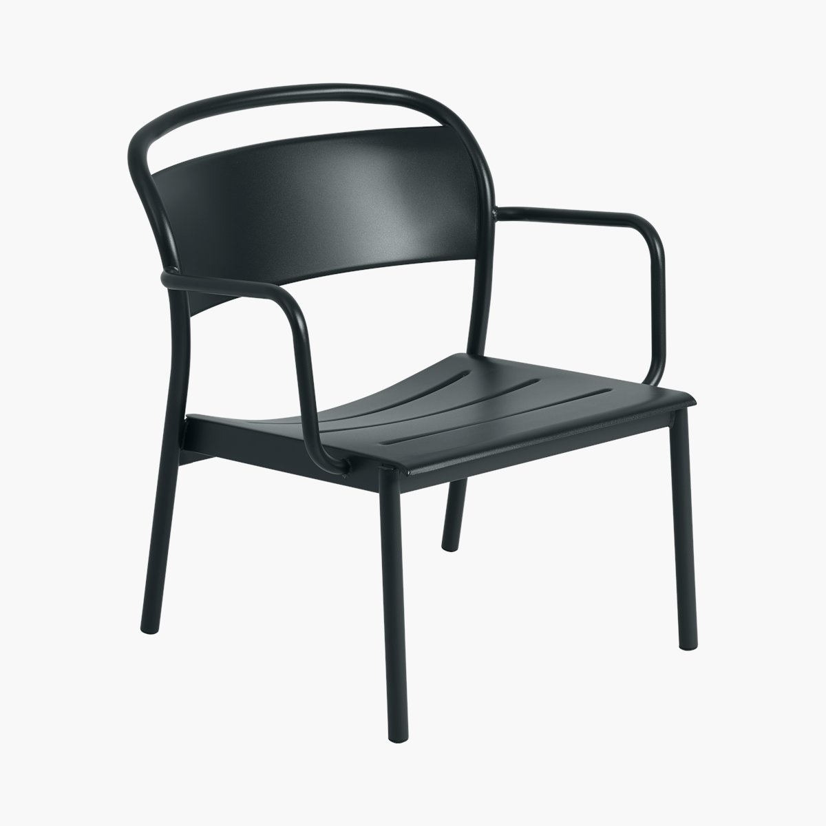 Linear Steel Lounge Armchair