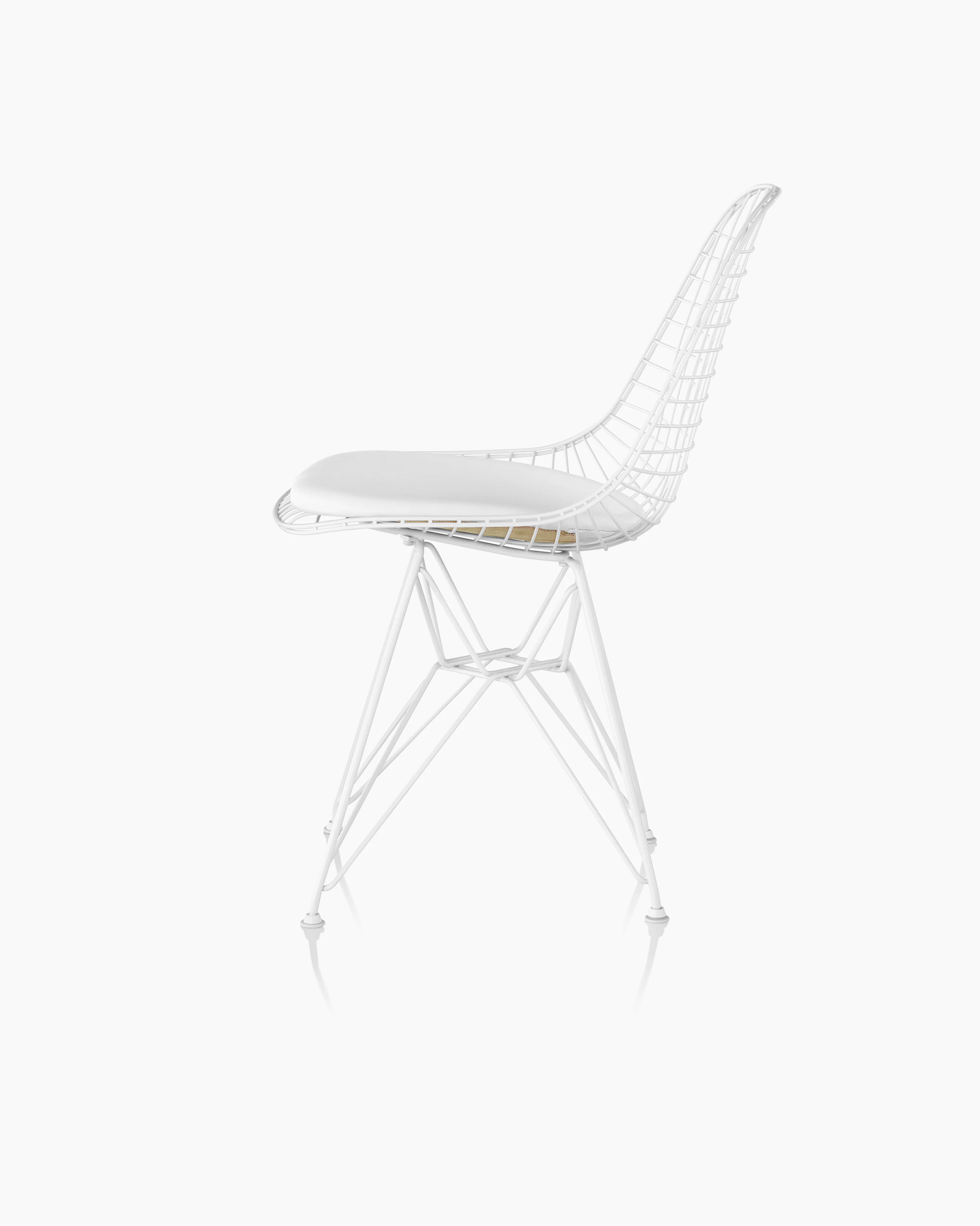 Eames Wire Chair with Upholstered Seat Pad