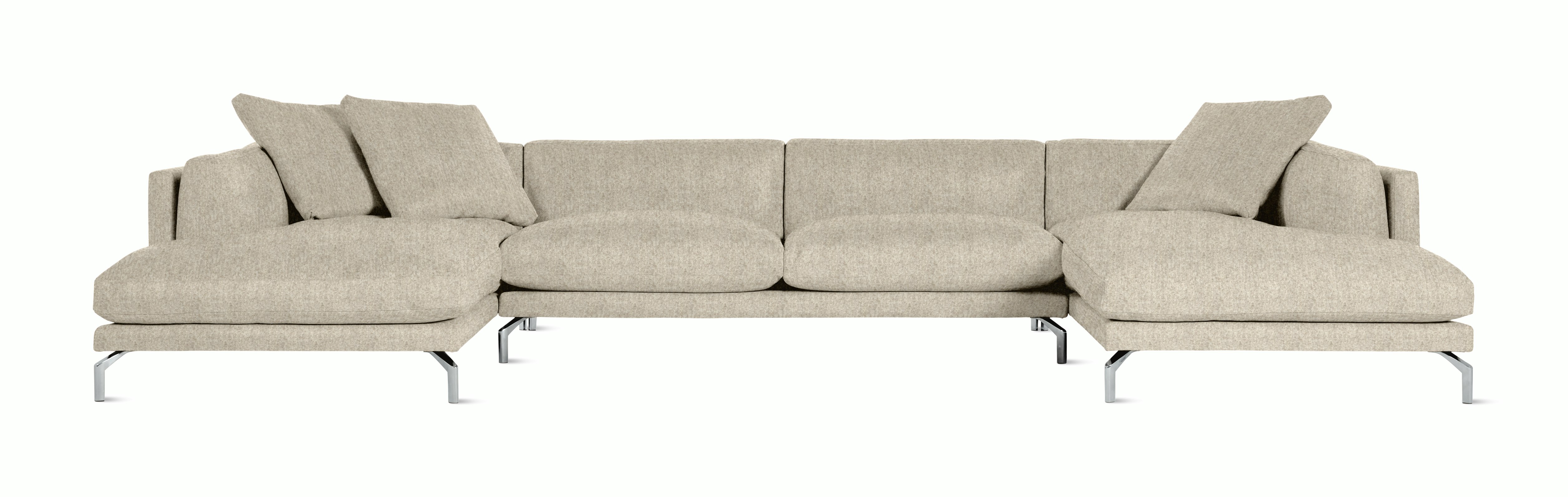 Como Double Chaise Sectional Sofa