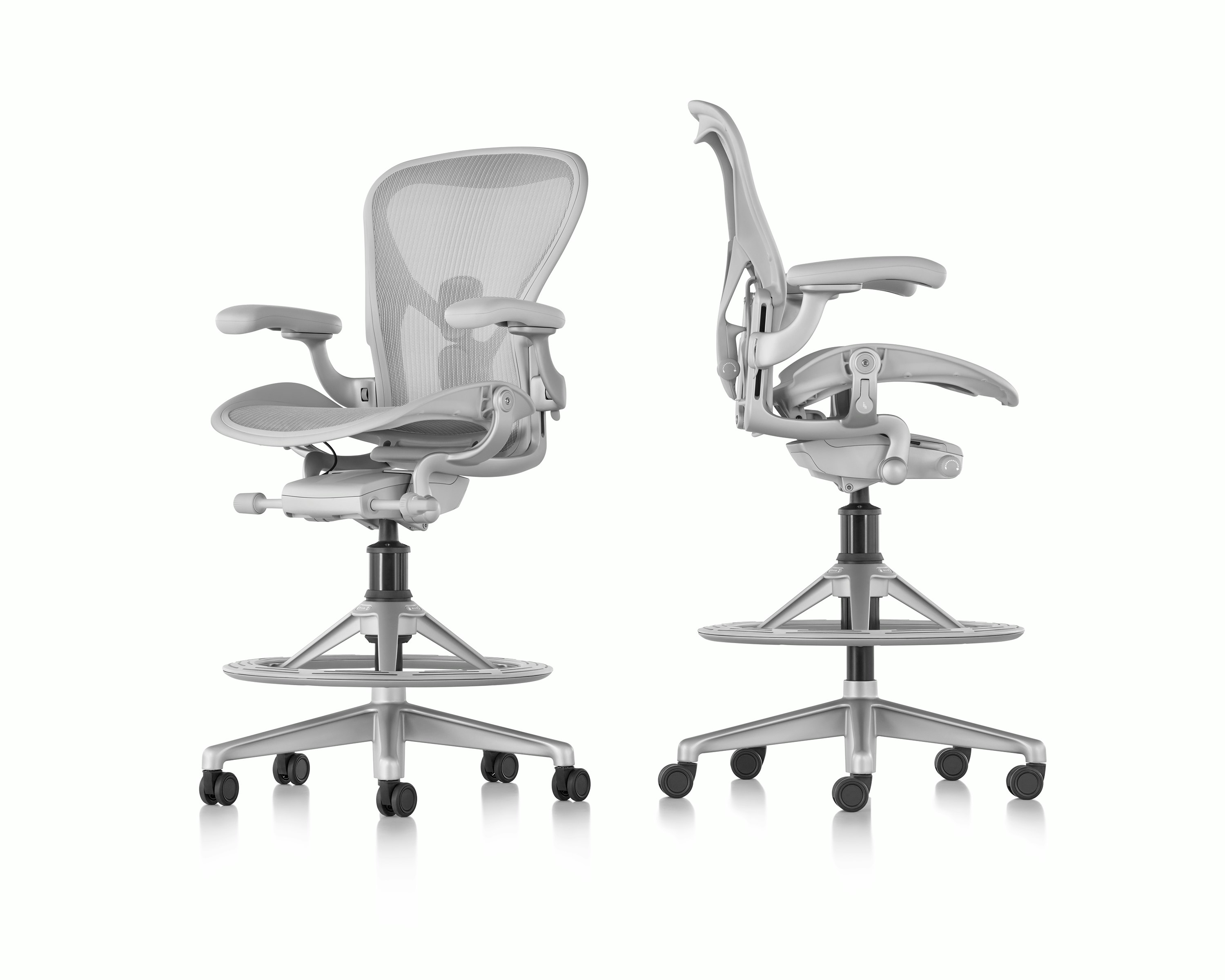 aeron stool seat height