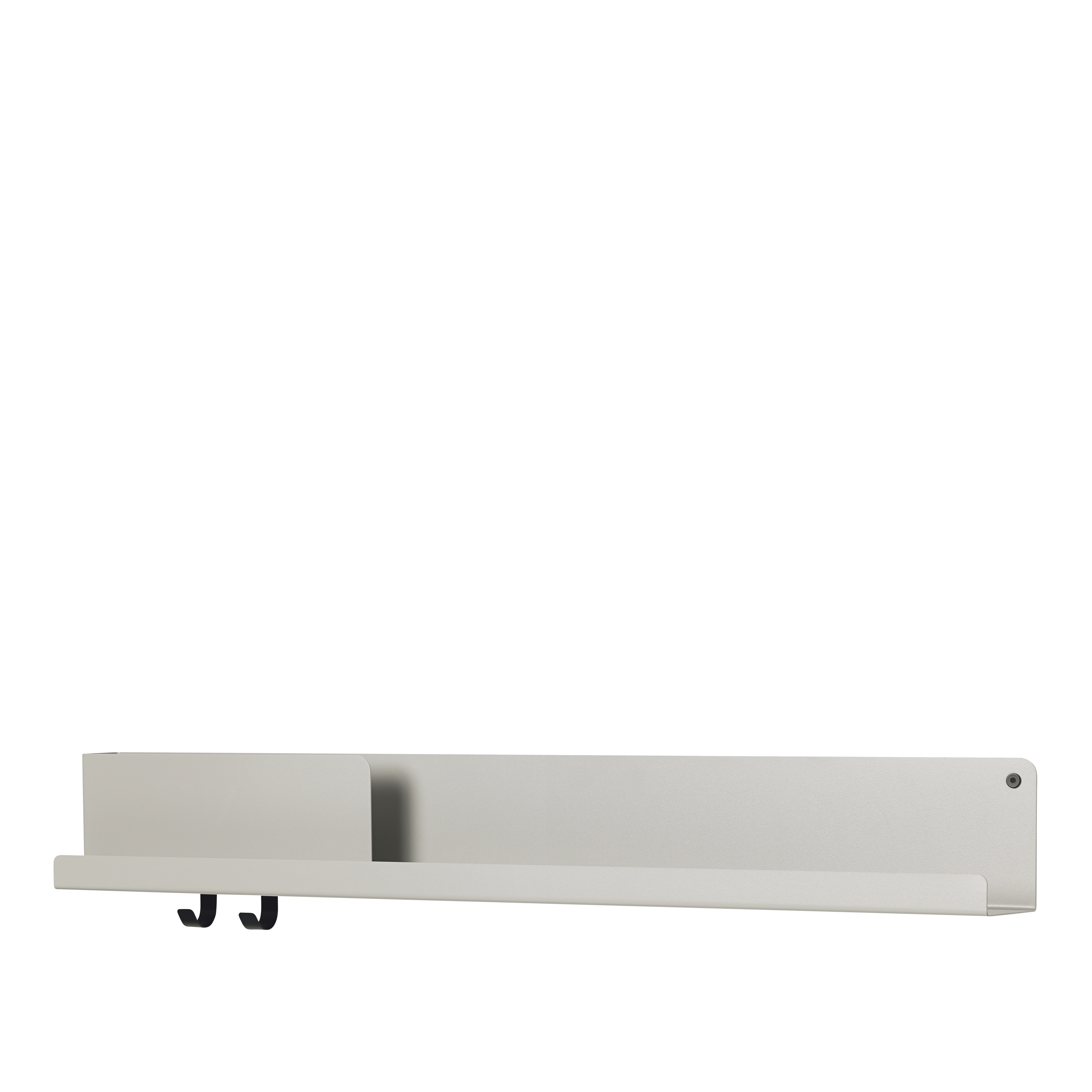 Folded Shelves - 37.75" x 5"", Grey"