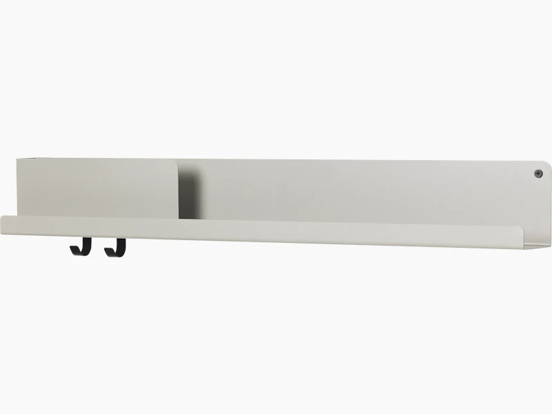 Folded Shelves - 37.75" x 5"", Grey"