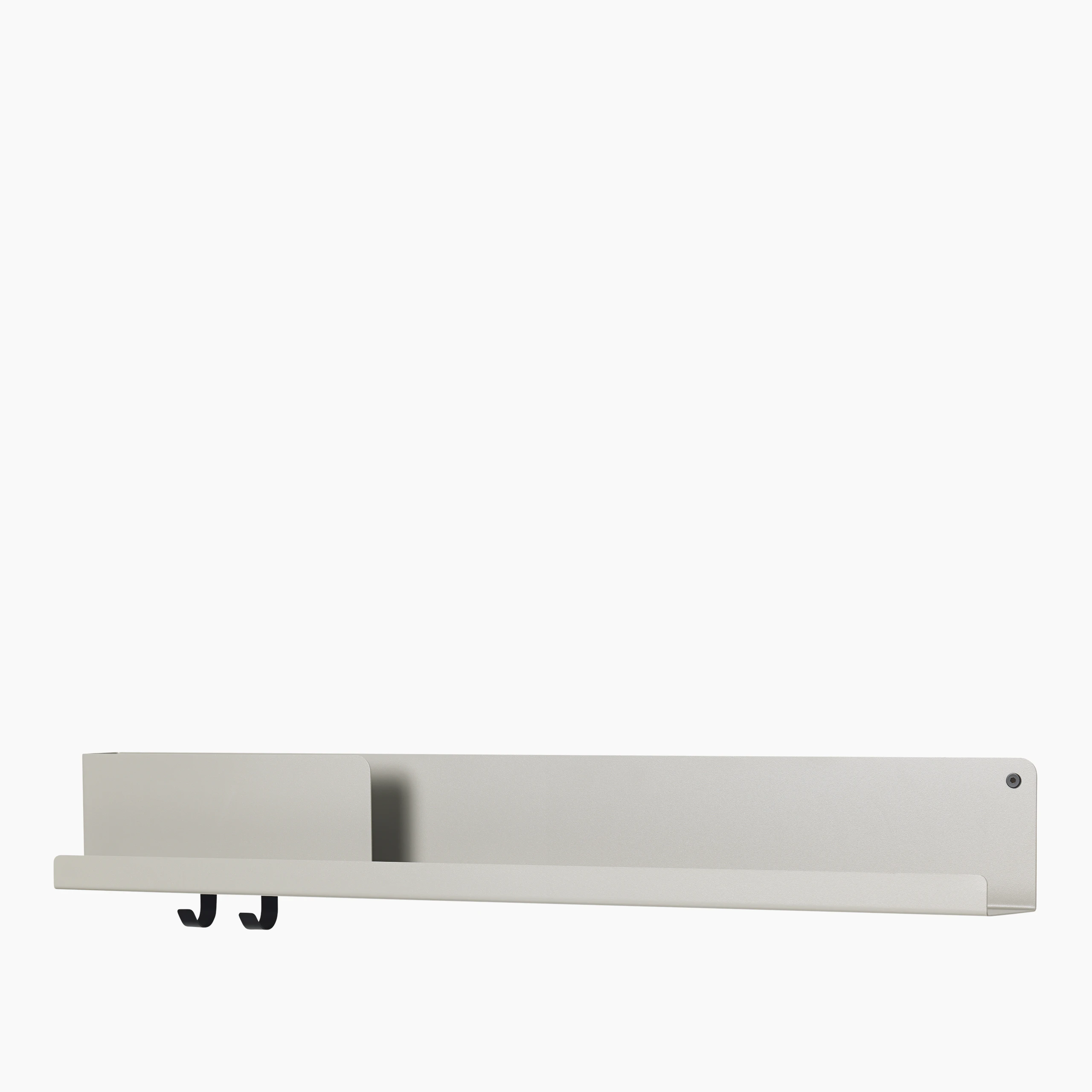 Folded Shelves - 37.75" x 5"", Grey"