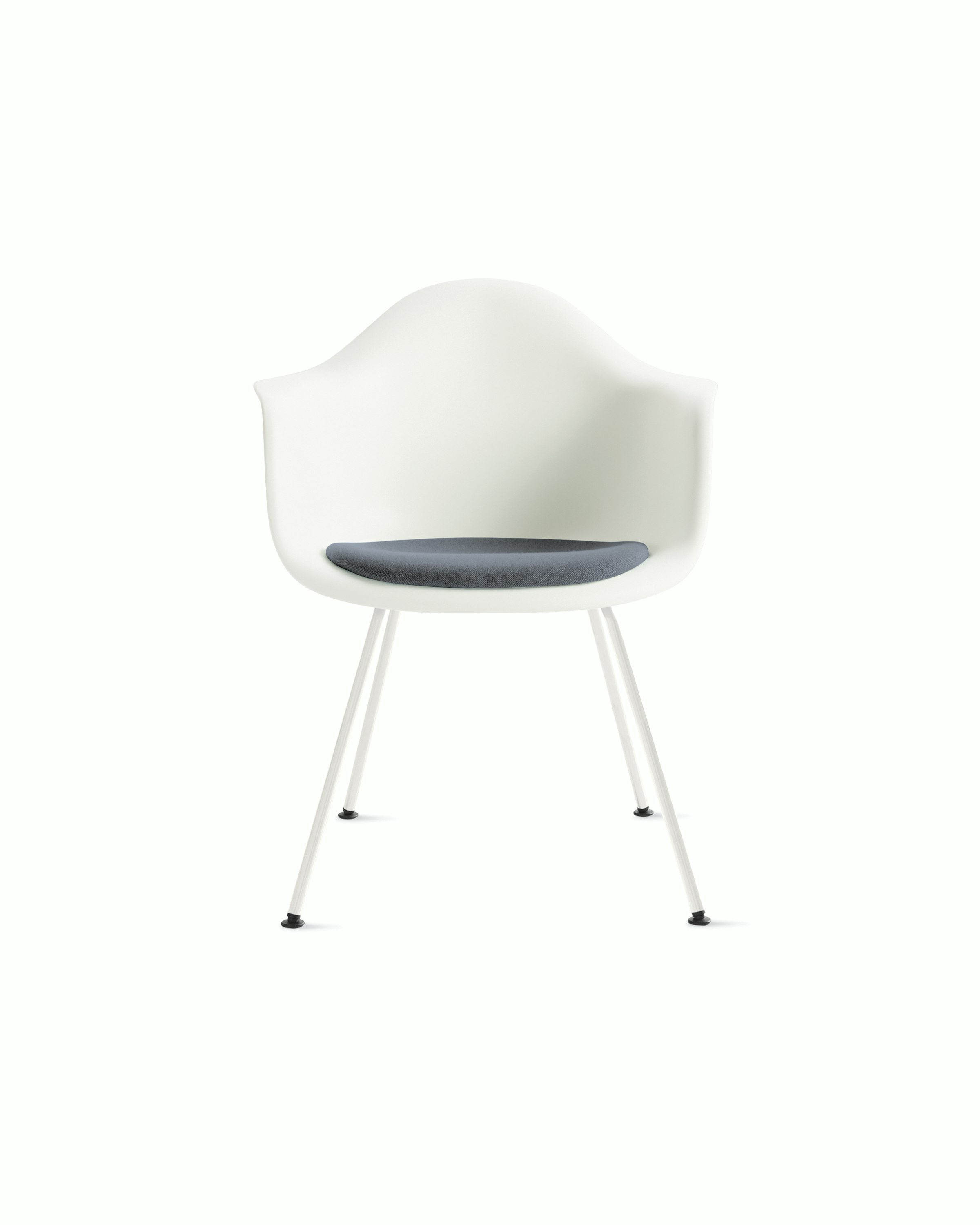 Eames Molded Plastic Armchair with Seat Pad