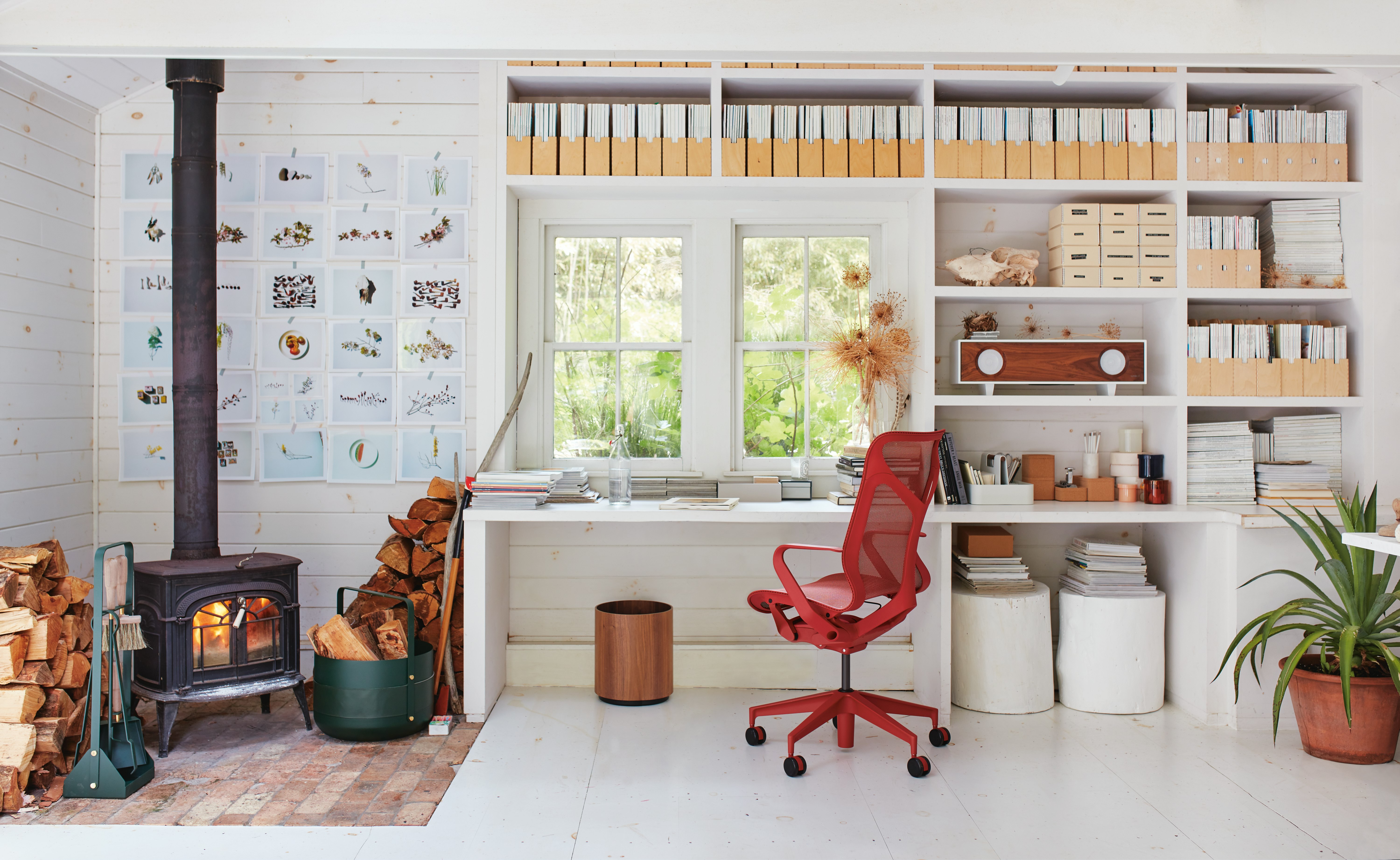 Emma Fireplace Tools and Cosm Chair