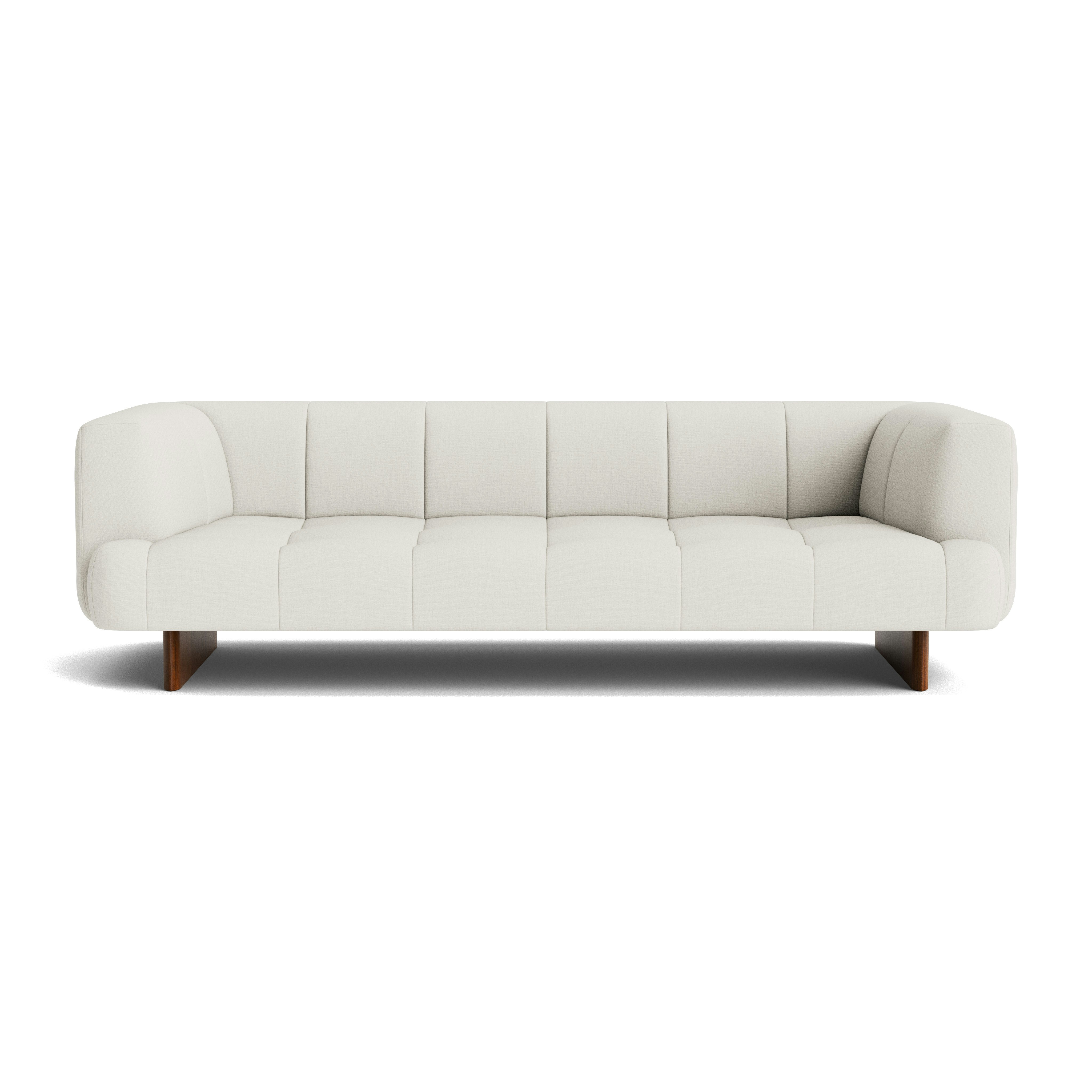 Quilton Lift Sofa - 3-Seat Sofa, Metaphor, Moonflower, Lacquered Walnut