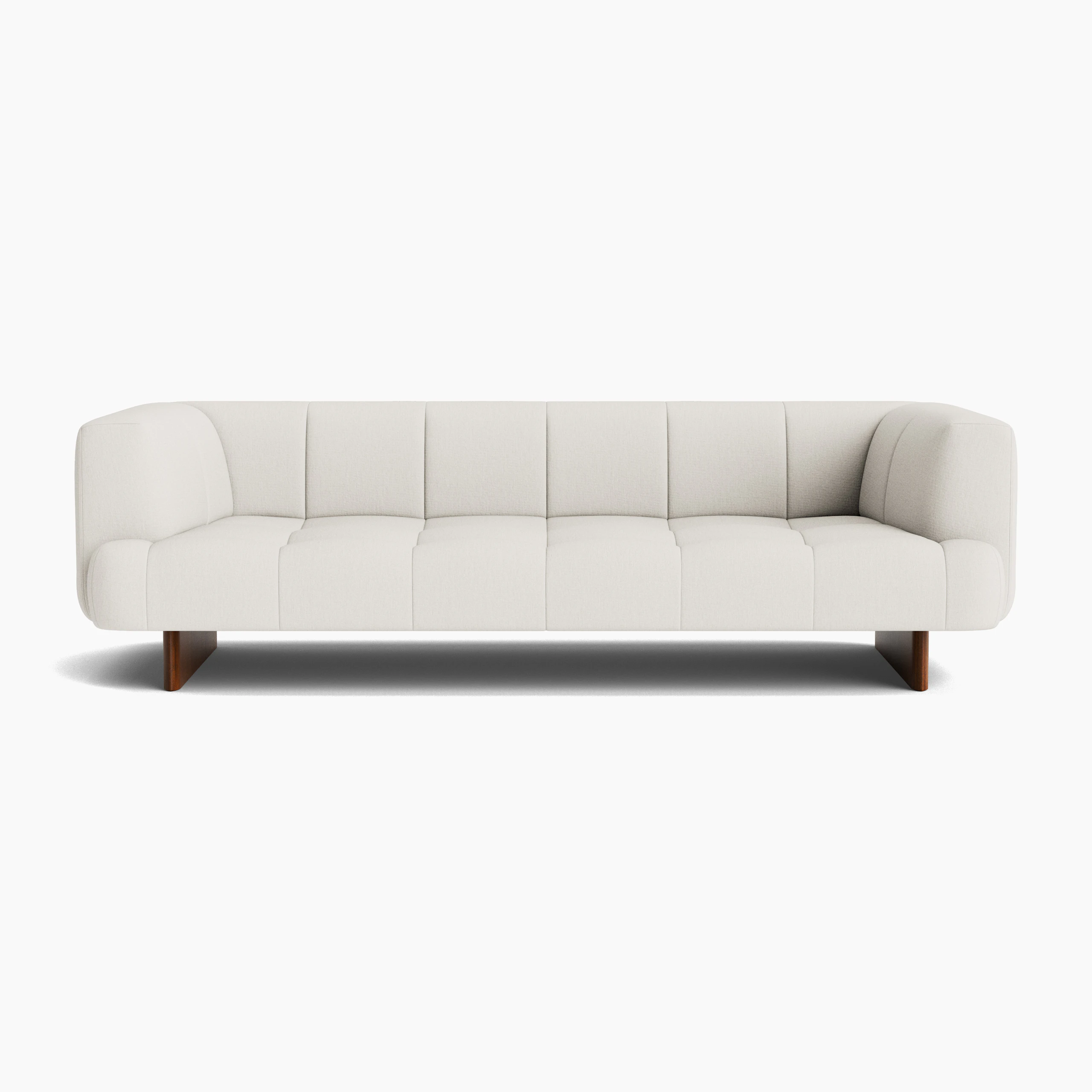 Quilton Lift Sofa - 3-Seat Sofa, Metaphor, Moonflower, Lacquered Walnut
