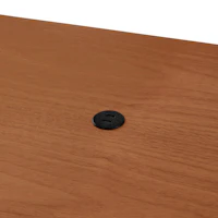 Surface-integrated dual port USB-C power solution shown in black.