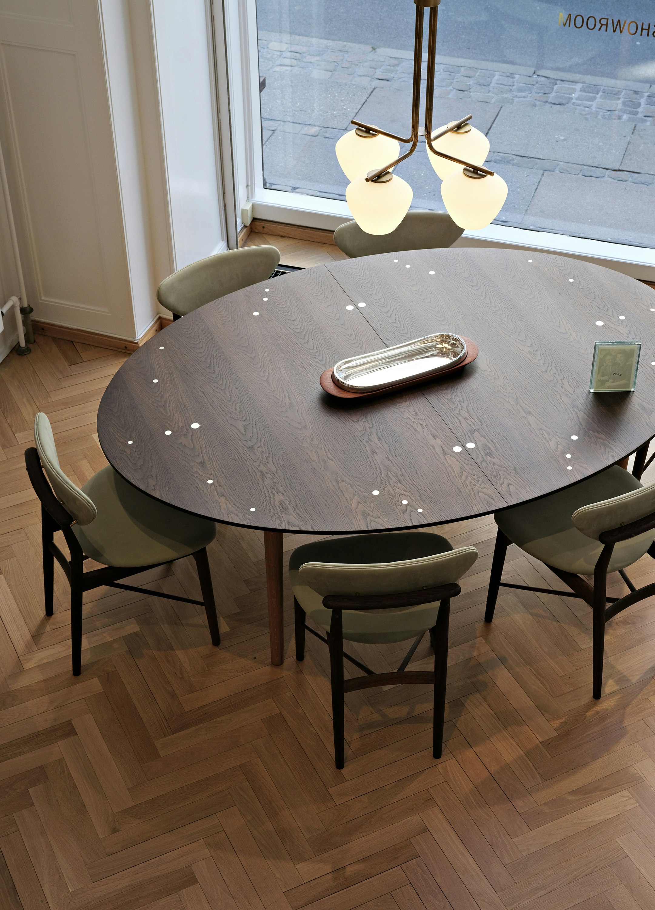 Silver Extension Dining Table