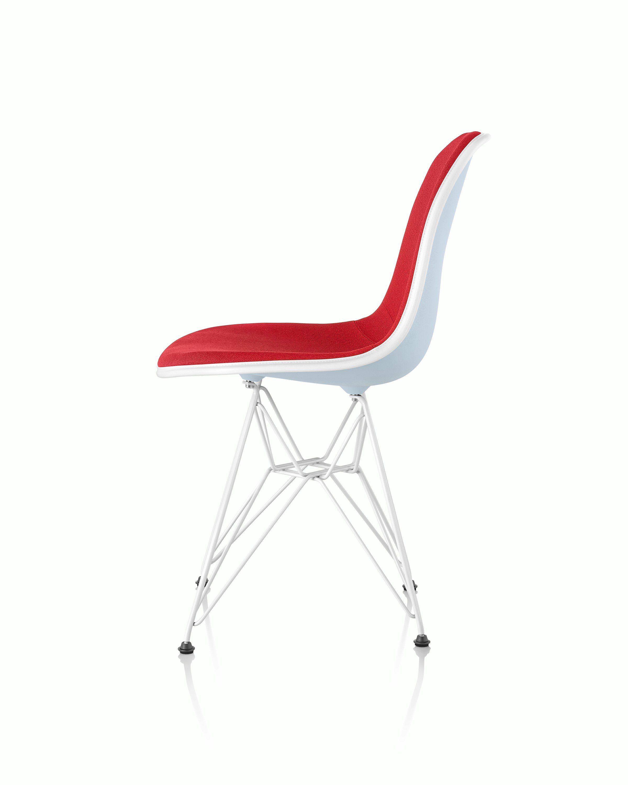 Eames Upholstered Molded Plastic Side Chair