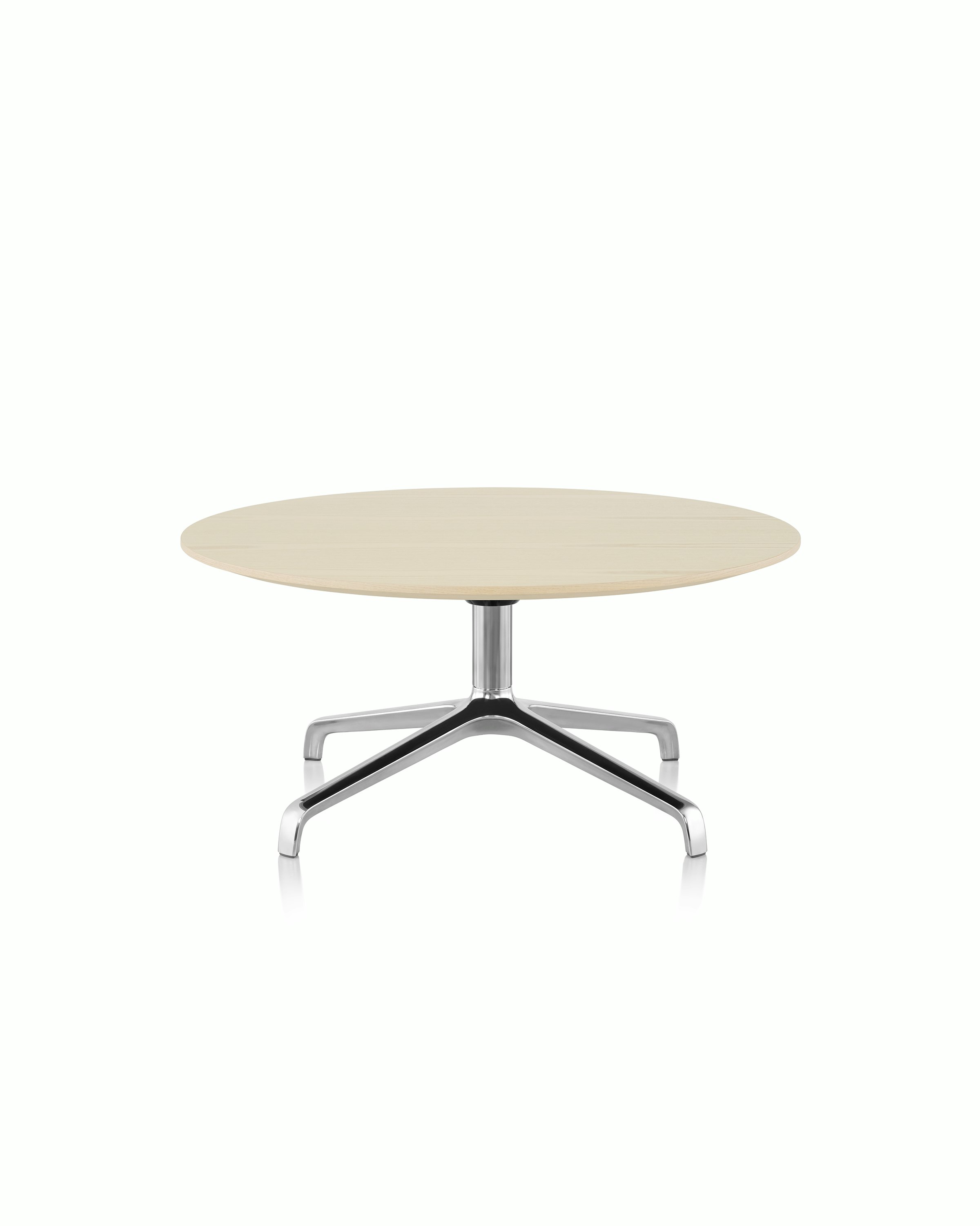 16" Striad Table as an occasional table with ash veneer and 4-star base.