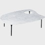 Cyclade Table, low marble