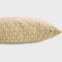 Pepitas Pillow Detail, Taupe and Yellow Light Detail