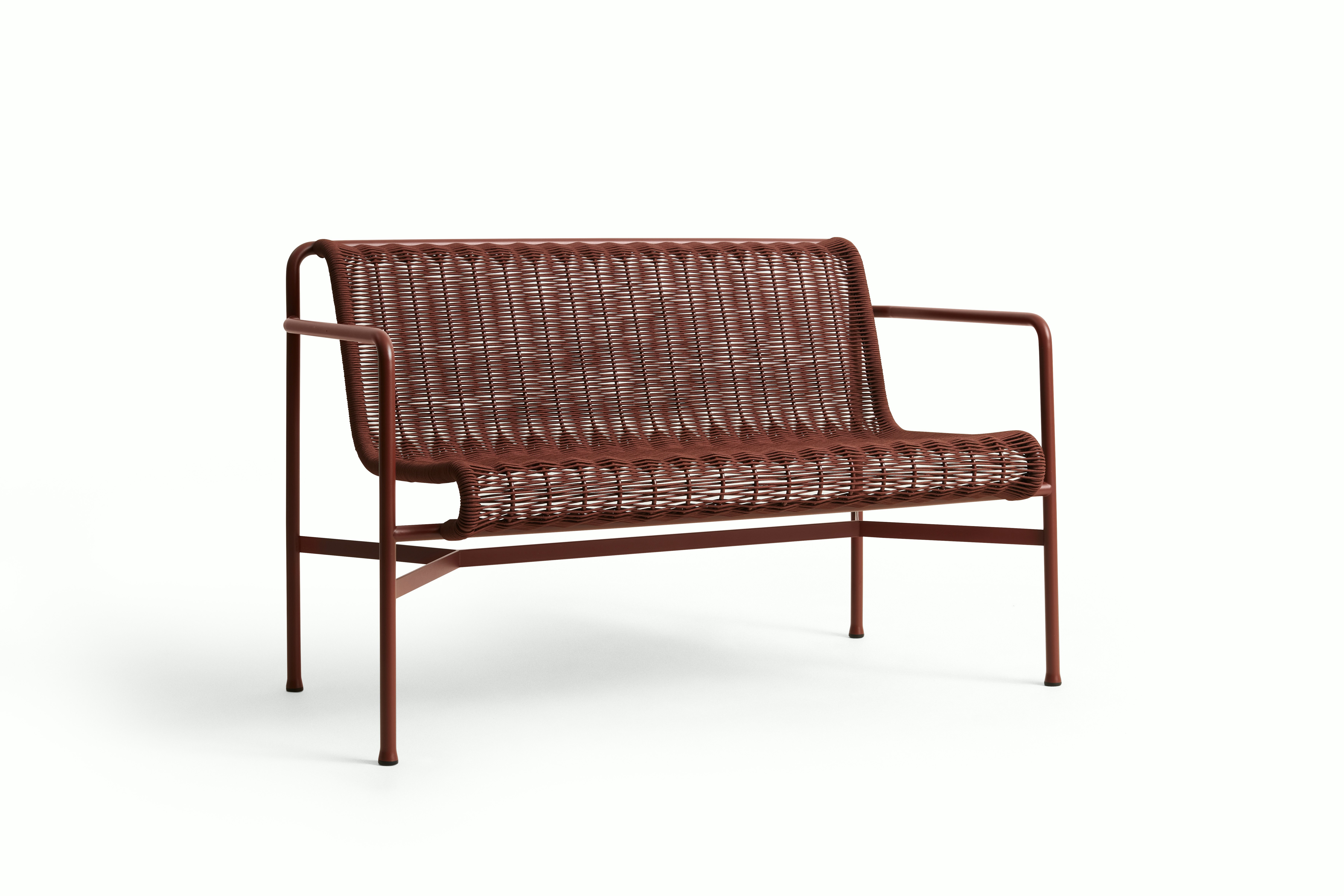 Palissade Cord Dining Bench - Iron Red