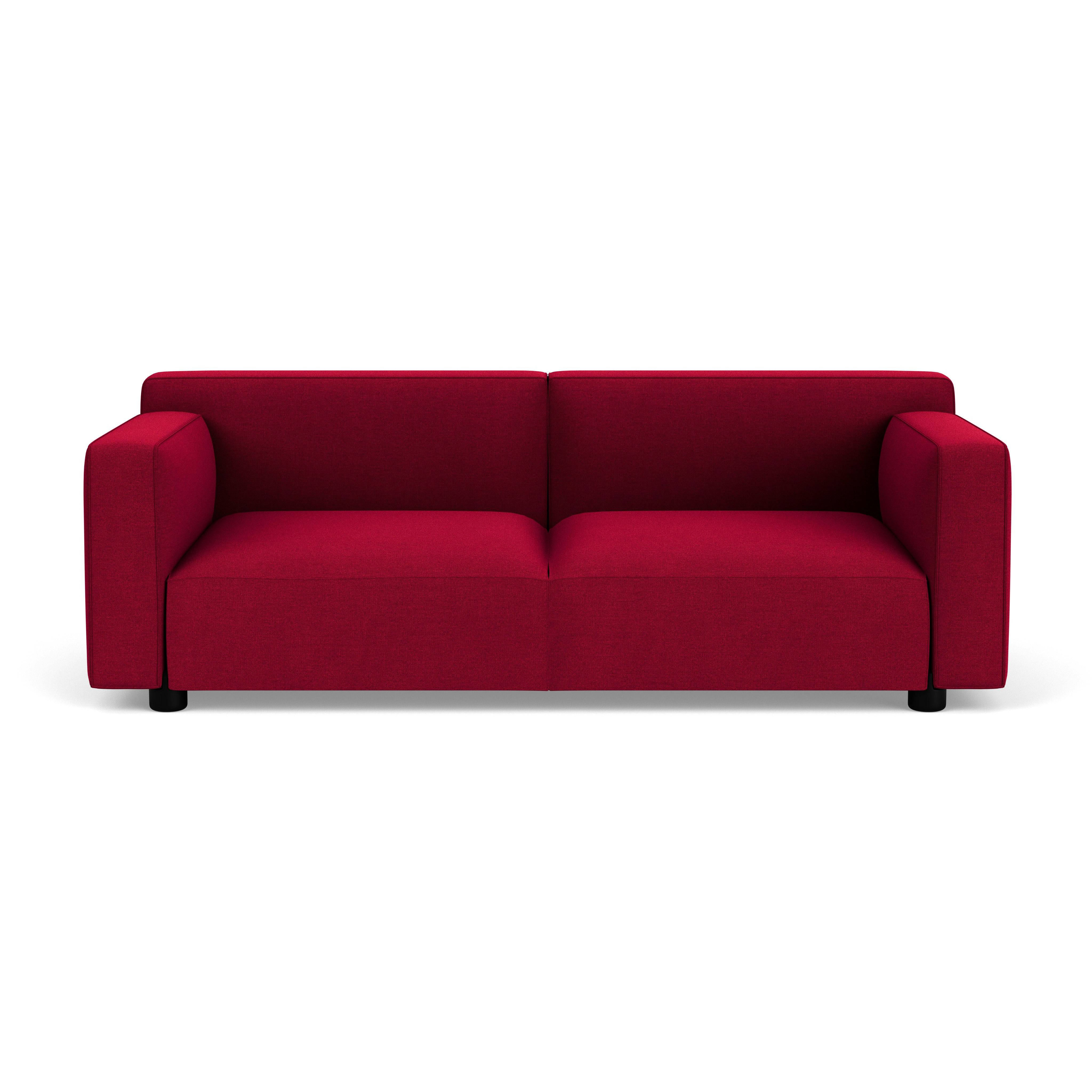Barber Osgerby Sofa - Three Seater, Hourglass, Flame, Jet Black