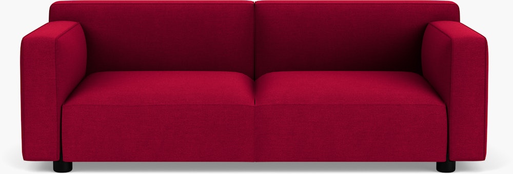 Barber Osgerby Sofa - Three Seater, Hourglass, Flame, Jet Black