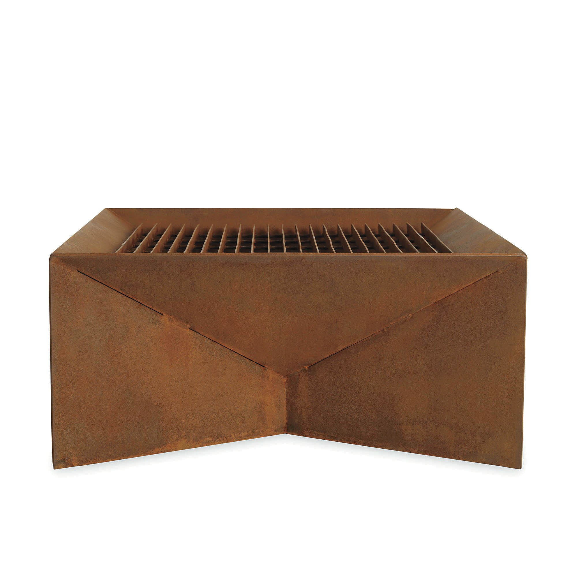 Plodes Geometric Fire Pit Steel Grate Top