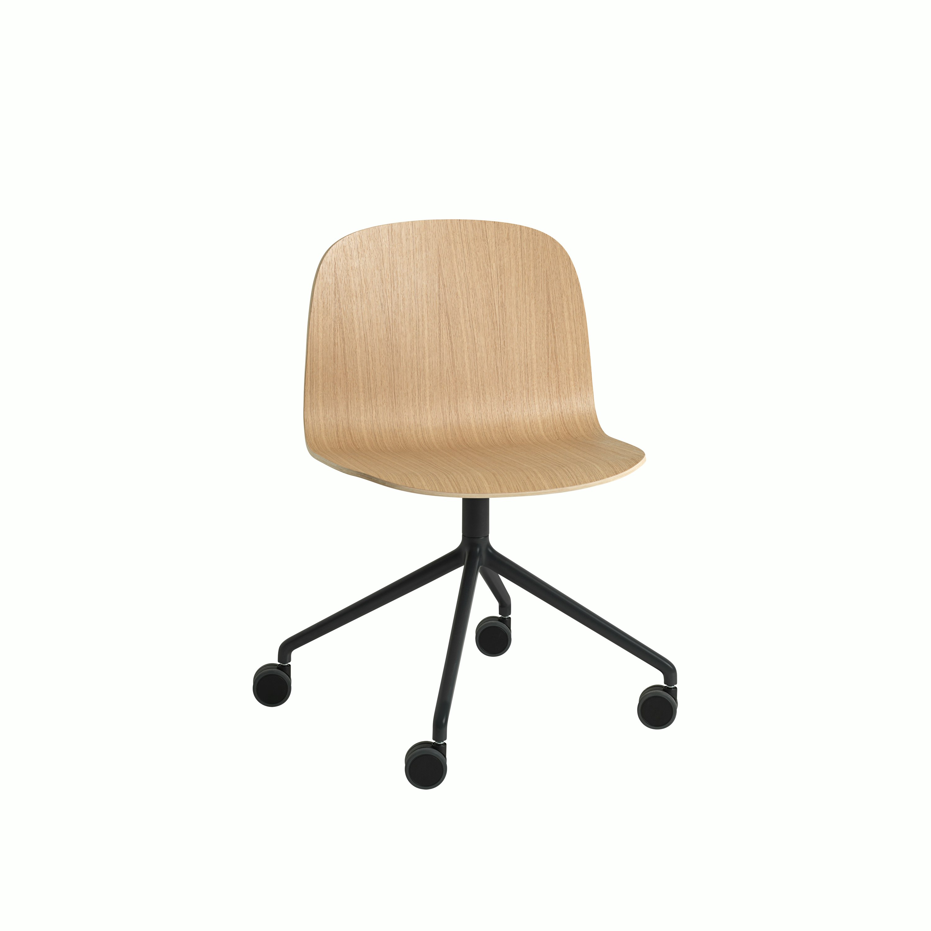Visu wide oak swivel castors WB med res