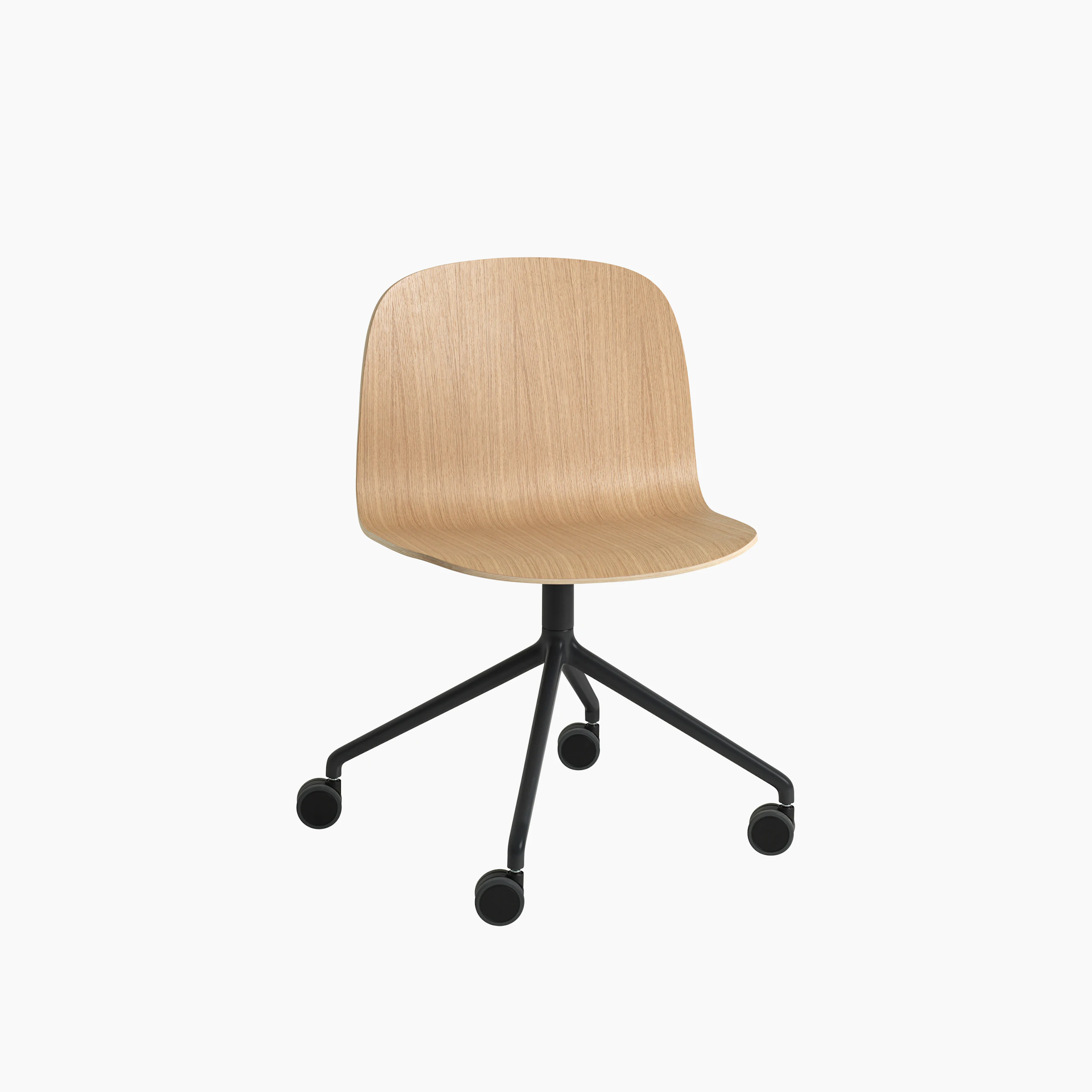 Visu wide oak swivel castors WB med res