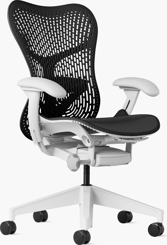 MIrra 2 Chair in Alpine with Graphite Triflex Suspension and FlexFront seat
