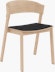 Cover Chair - Side Chair, Refine Leather Black, Oak Base