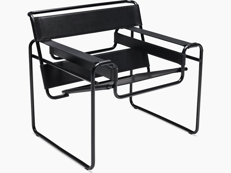 Wassily Chair in Black and Onyx Matte Black