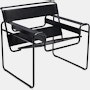 Wassily Chair in Black and Onyx Matte Black