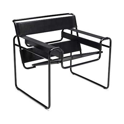 Wassily Chair in Black and Onyx Matte Black  Wassily Chair in Black and Onyx Matte Black