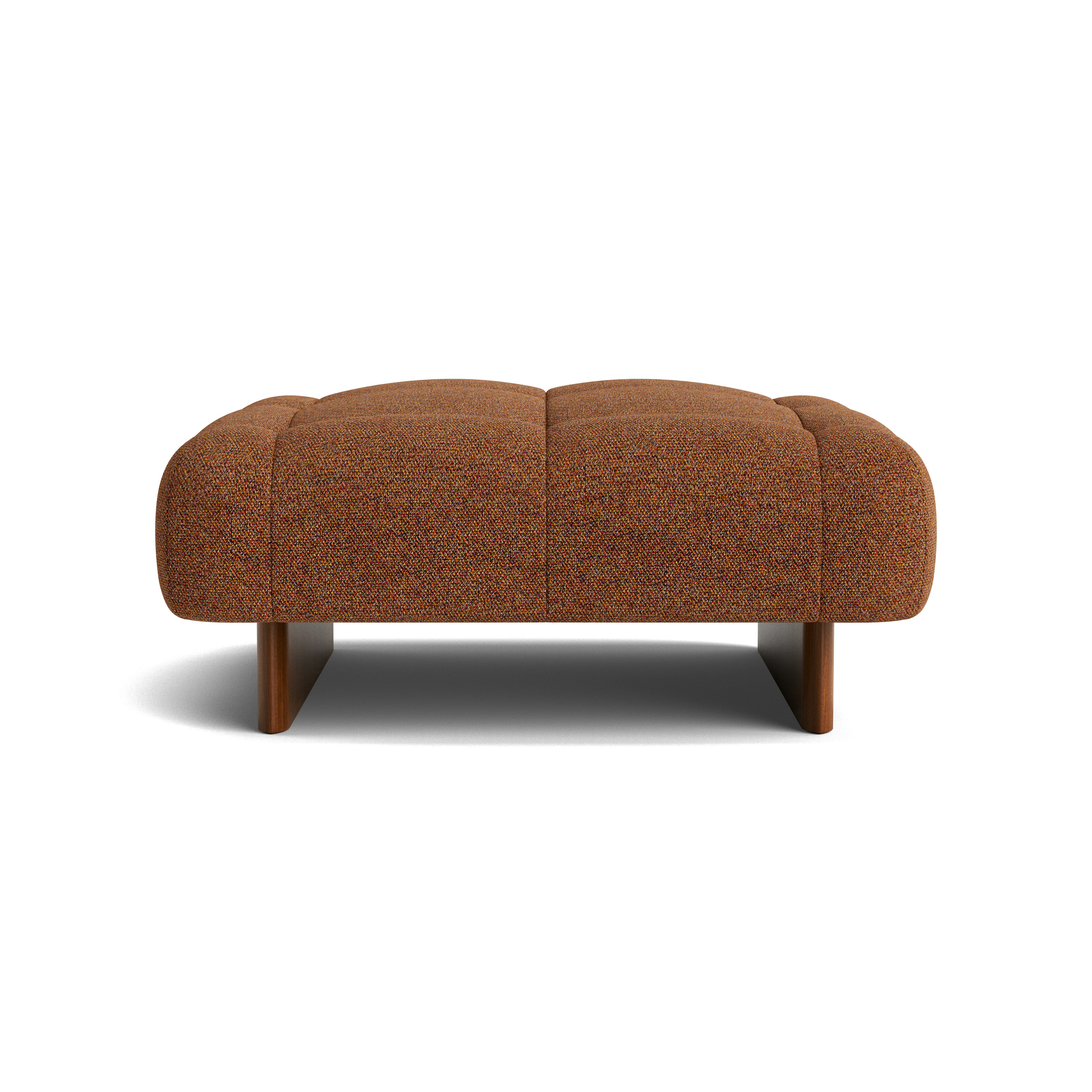 Quilton Lift Ottoman - Loft, 500 Flame, Lacquered Walnut
