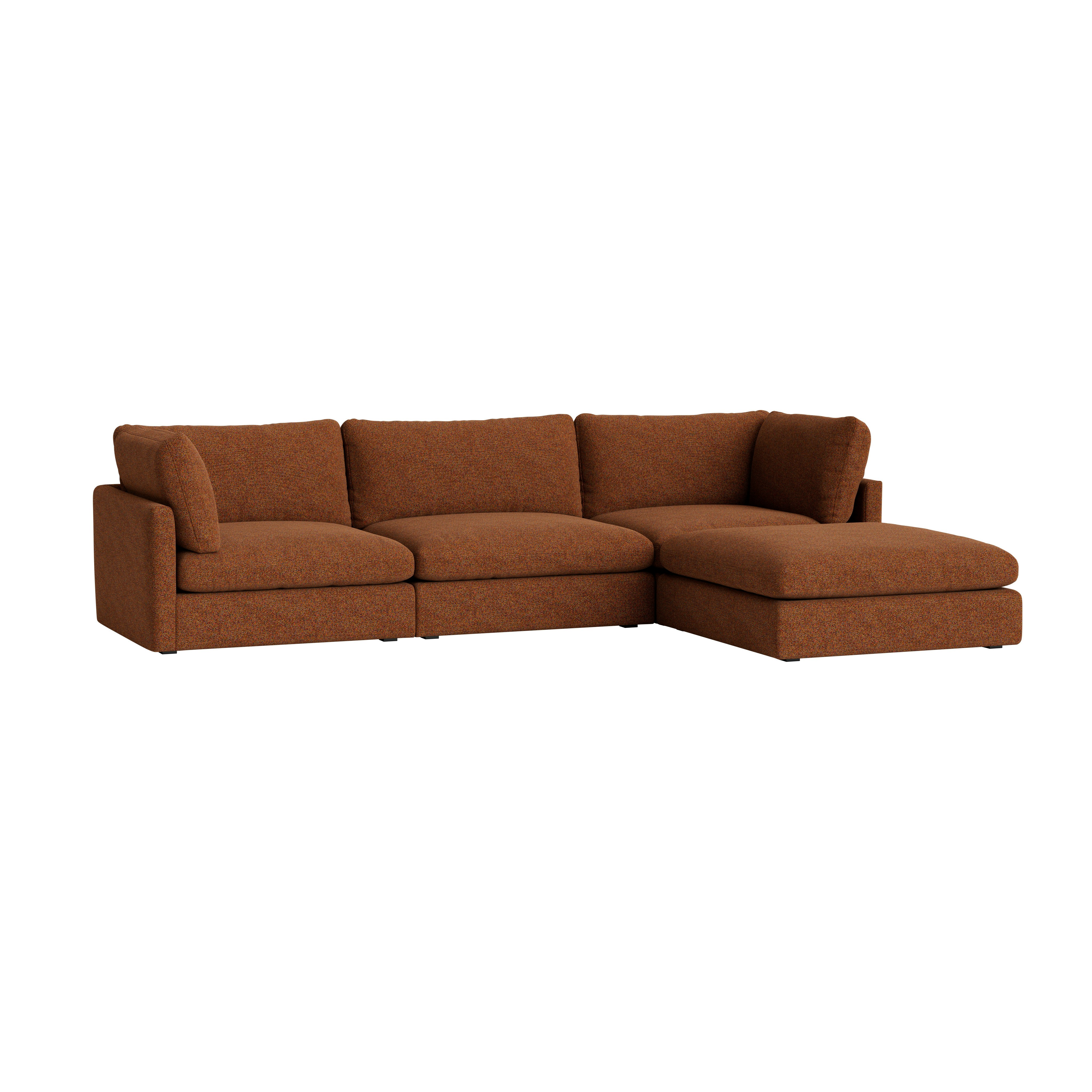 Hackney Lounge 2.0 Sectional - Loft, 500 Flame