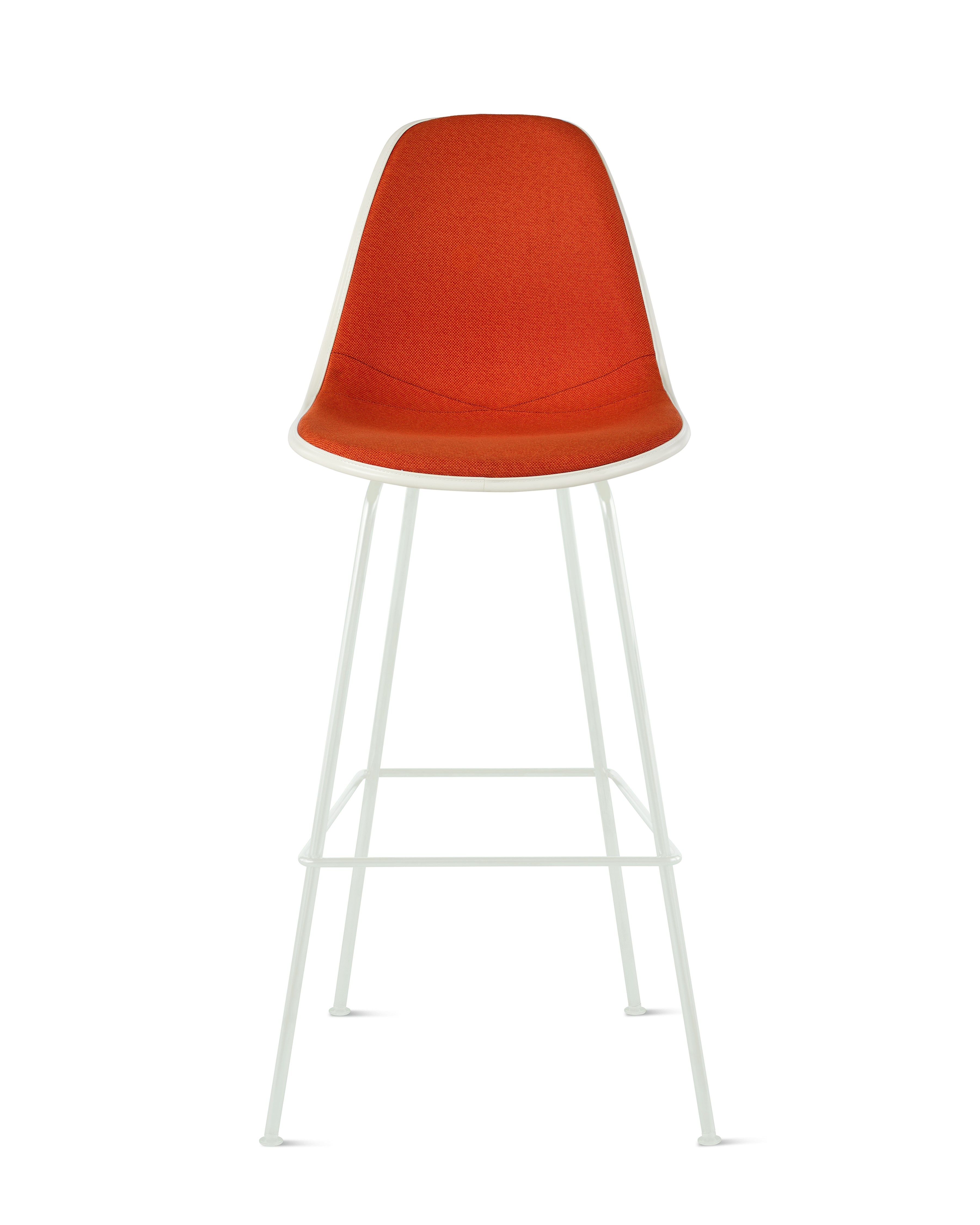 Eames Upholstered Molded Plastic Stool