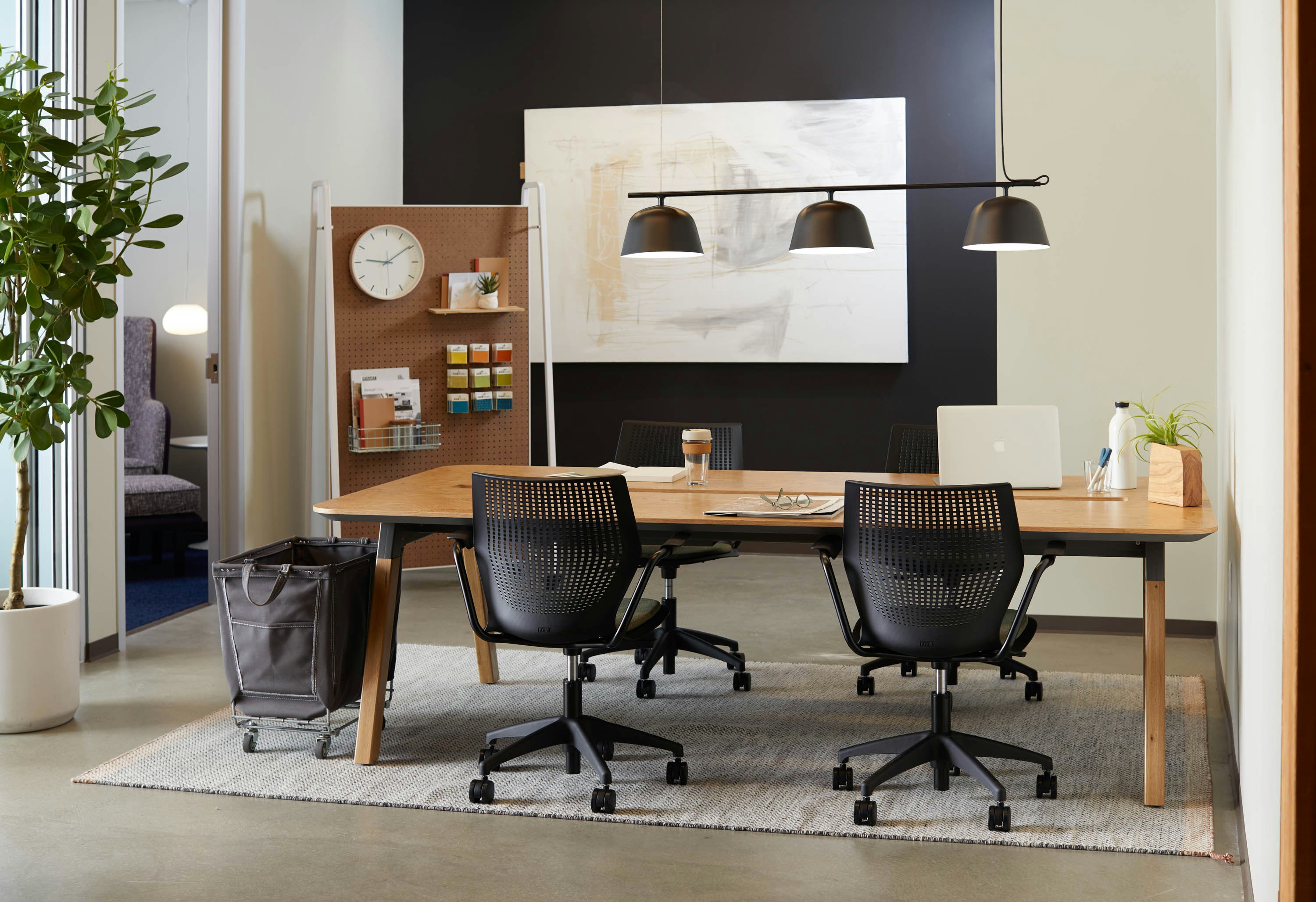 rockwell unscripted sawhorse table storage mutto lighting multigen light task