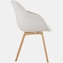 AAC 123 Soft Mono About A Chair Upholstered Armchair Wood Base