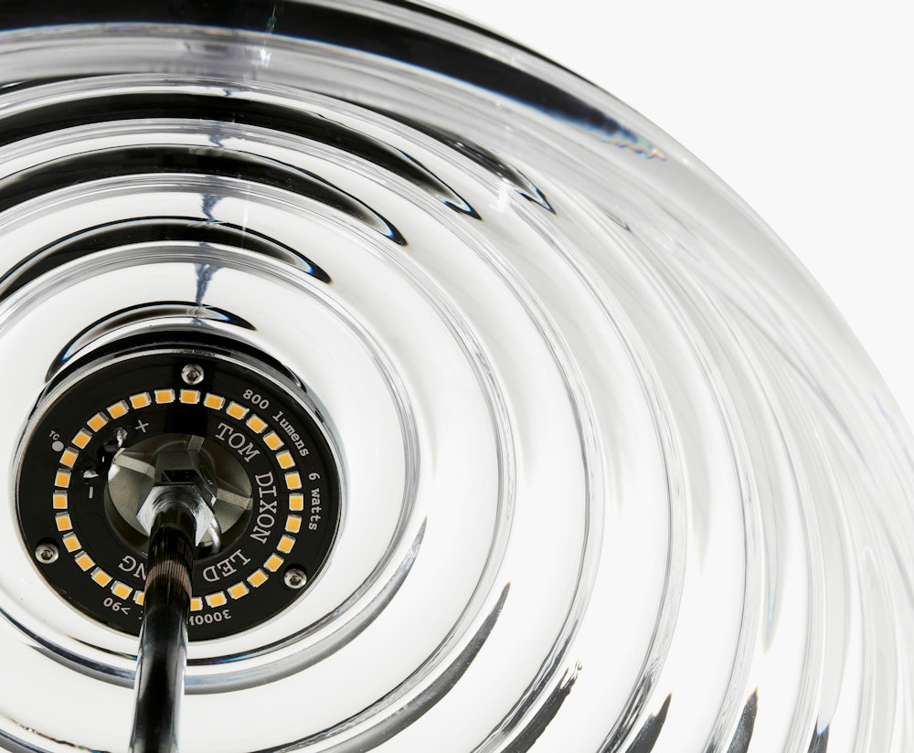 Press Pendant Sphere Clear LED - Glass