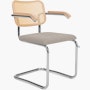 Cesca Chair With Upholstered Seat Pad Cesca Upholstered Seat Armchair