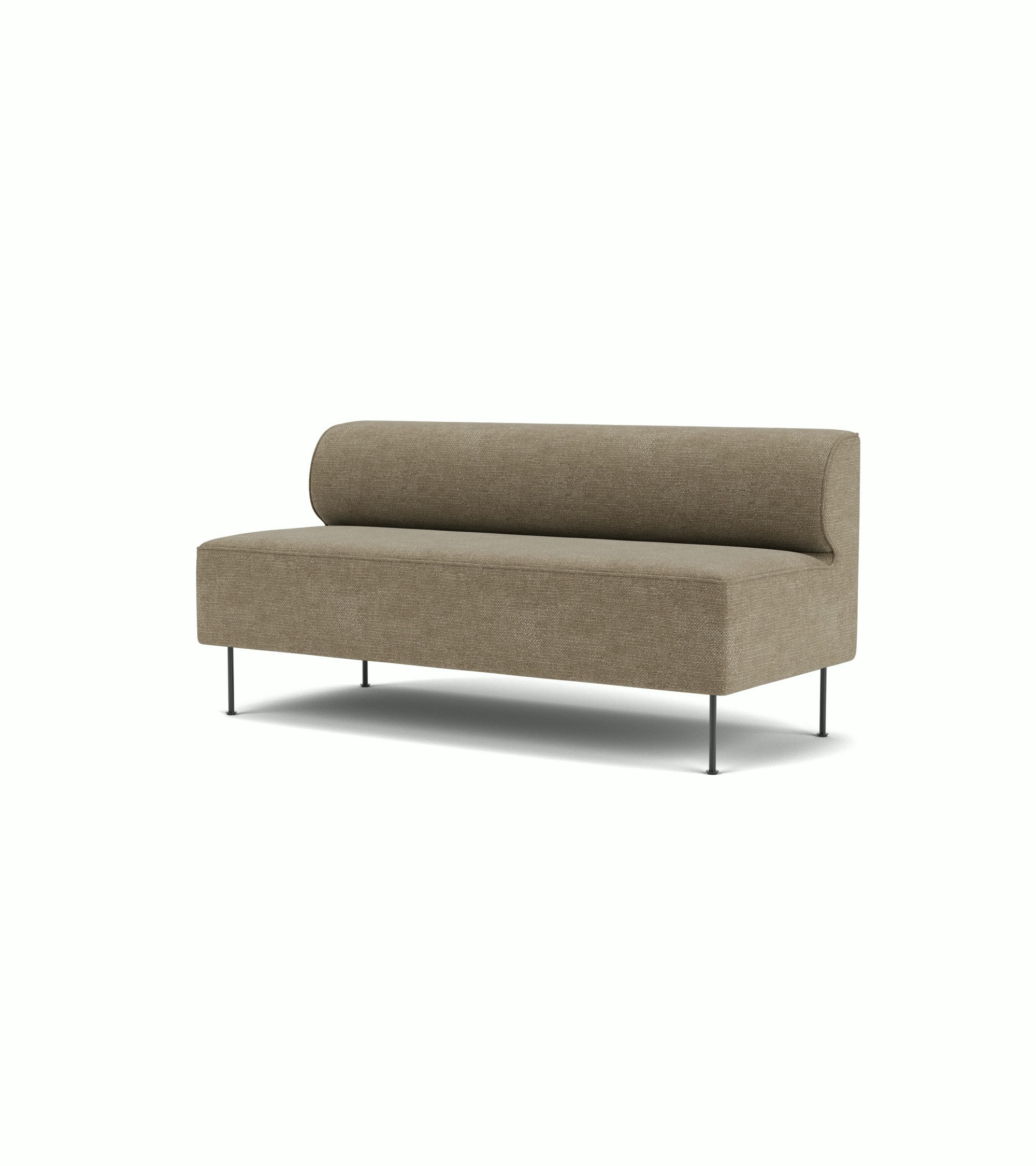 Eave Banquette 65 in Boucle Warm Grey