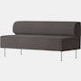 Eave Banquette 65 in Boucle Warm Grey
