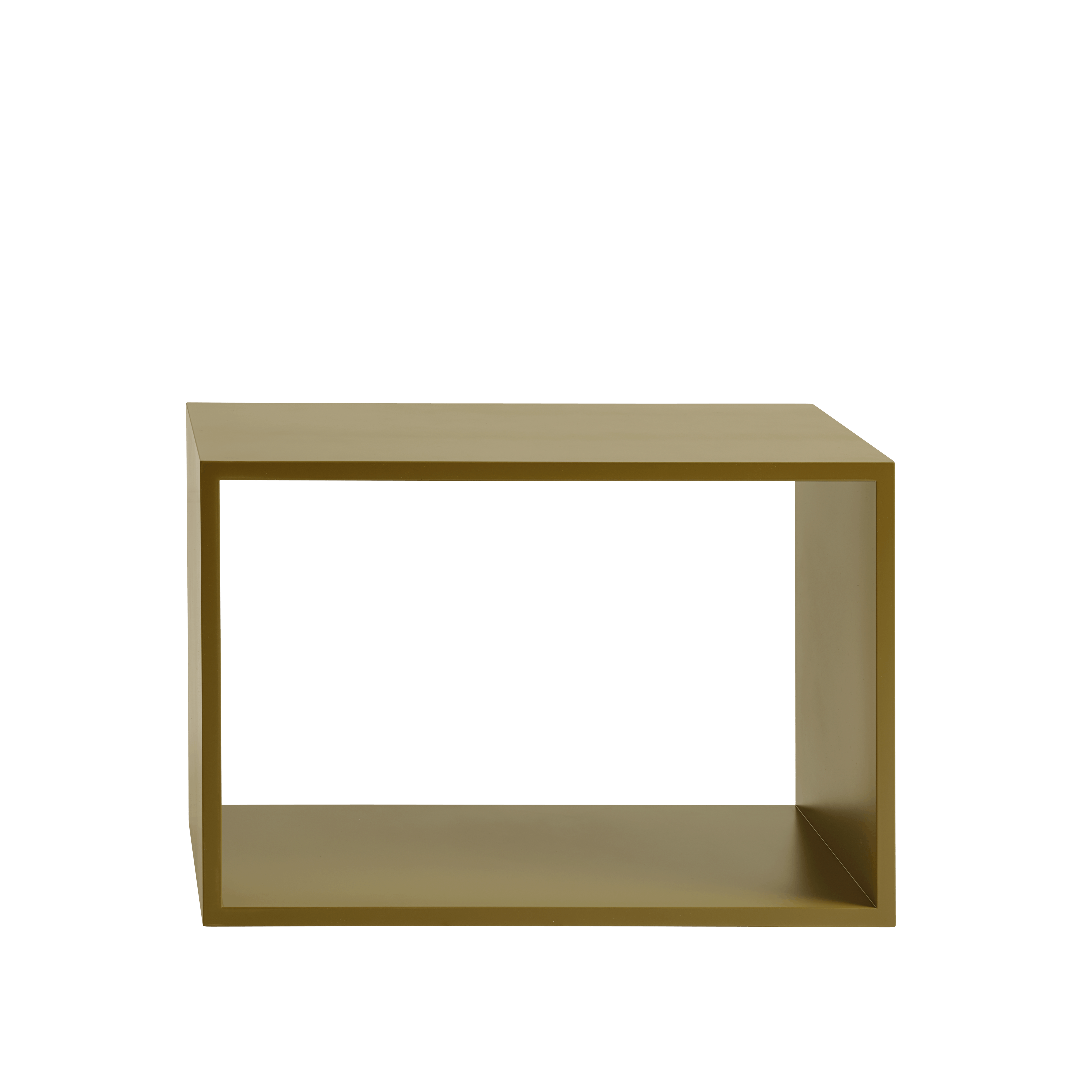 Stacked Storage Boxes - Backless,  Large,  Brown Green