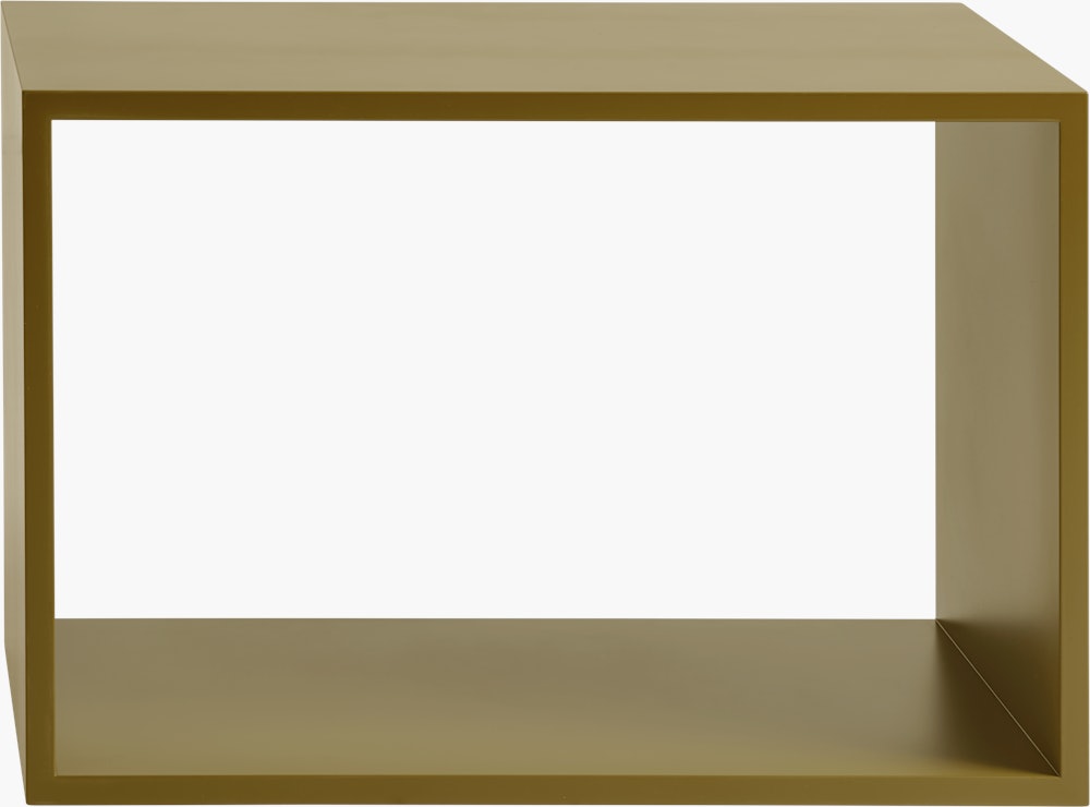 Stacked Storage Boxes - Backless,  Large,  Brown Green