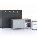 Quoin Storage quoin mobile pedestal locker lockers credenza foot cushion storage
