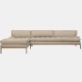 Forster Sectional with Chaise - Left,  Novato,  Dune,  Oak