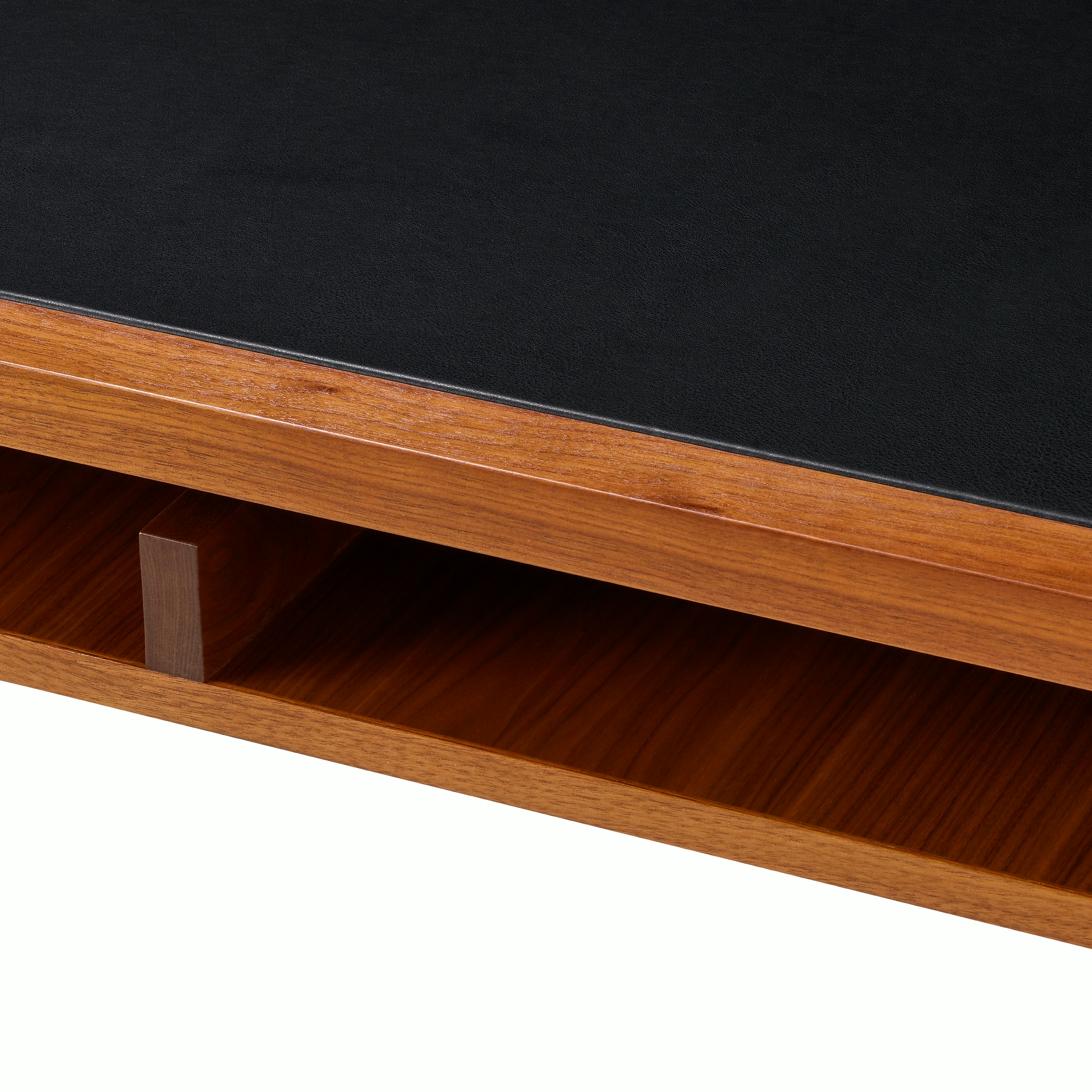  Eames 2500 Series Executive Desk detail of double shelving