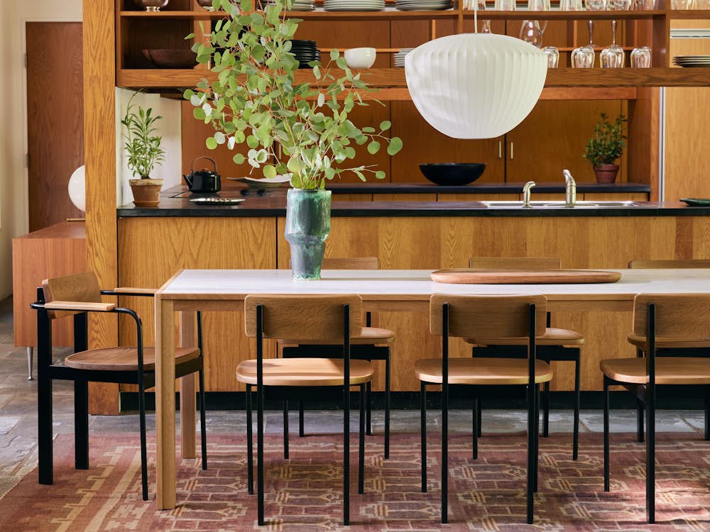Doubleframe Table and Betwixt chairs