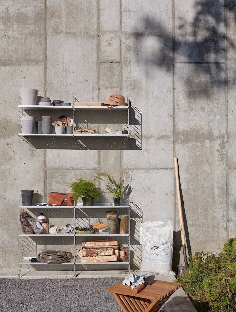 String Outdoor Wall Shelving
