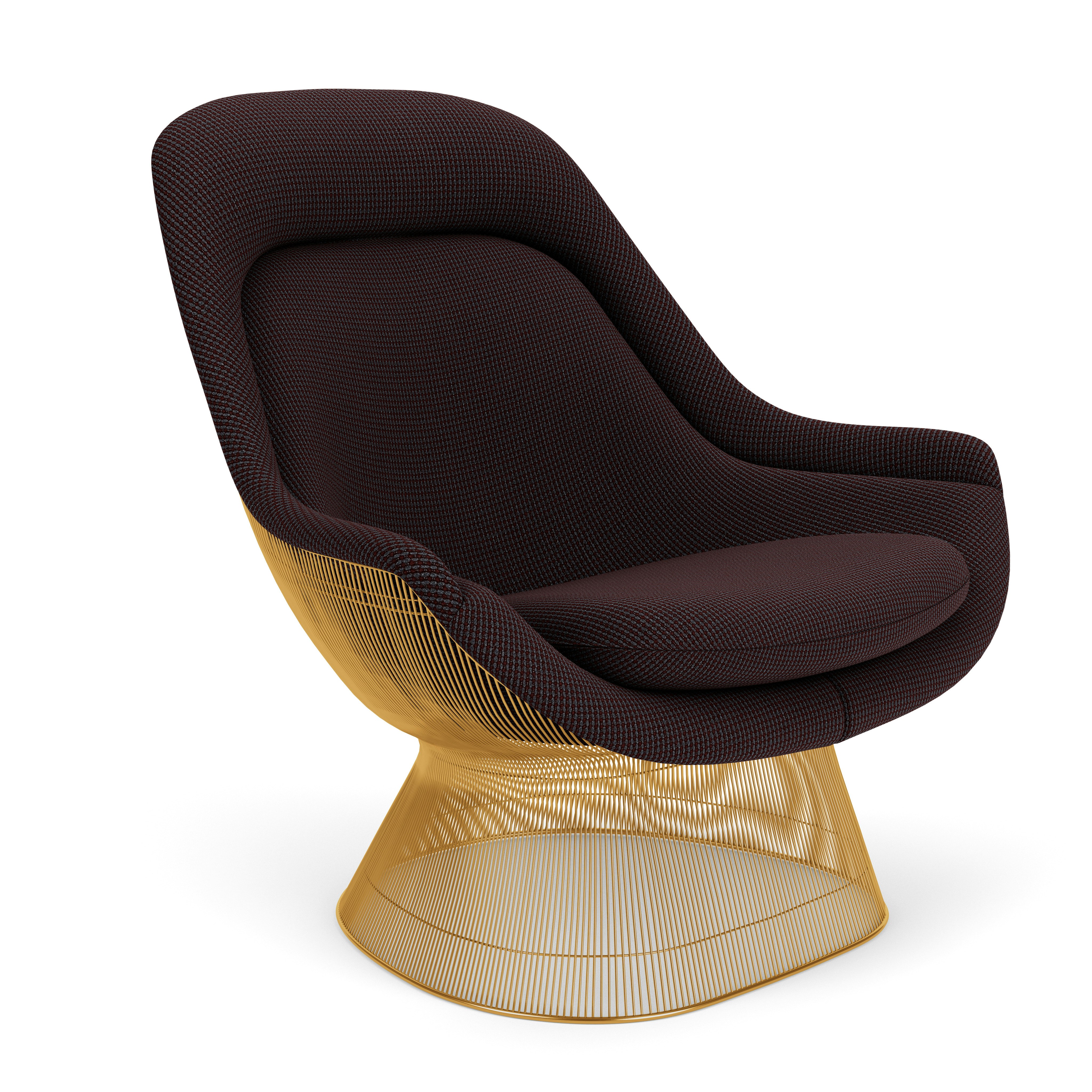 Platner Easy Chair - Gold,  Cato,  Gray
