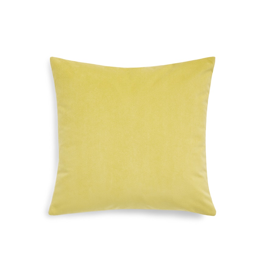 Pillows by Knoll Textiles - 17" x 17", Ultrasuede, Citron